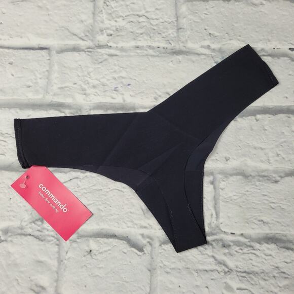 NWT Commando No Entry Applique Thong size S/M - Picture 3 of 7